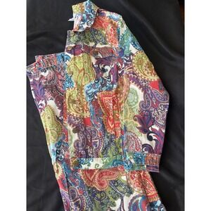 Women's‎ Koret Multi Jacket and Skirt Jean Set Size 18W New